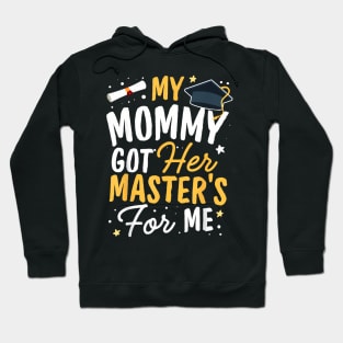 Kid Mastered It Class of 2023 Mom Masters Mommy Graduation Hoodie